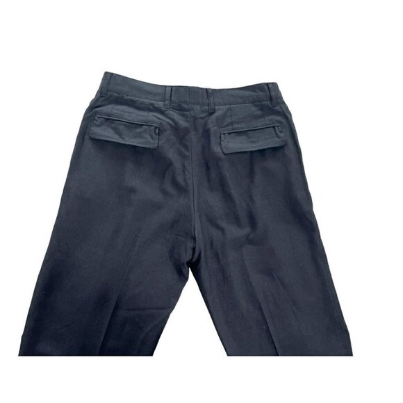 Dolce & Gabbana Womens 46 (30”) Black Pleated Wool Blend Ankle Pants Trousers - Picture 8 of 10